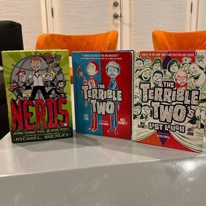 Bundle 3 Teen Hardcover Books Nerds Terrible Two Jory John Michael Buckley NEW!